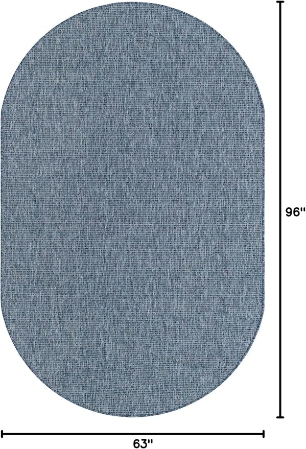 Unique Loom Collection Casual Transitional Solid Heathered Indoor/Outdoor - Image 2