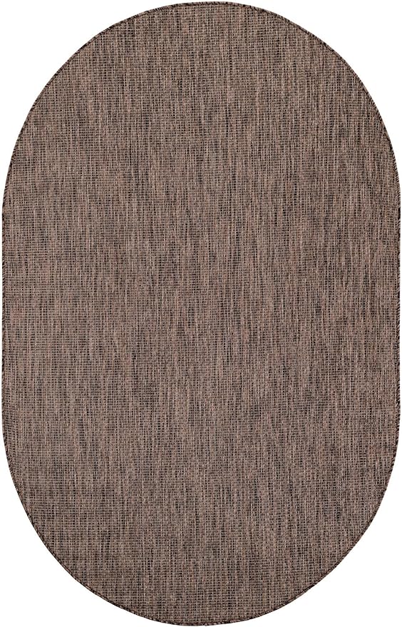 Unique Loom Outdoor Solid Collection Area Rug - Image 3