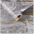 CRE8TIVE 24"x118" Gold Grey Marble Contact Paper Peel and Stick Countertops by CRE8TIVE