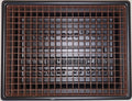 HT-101 Black w/Brown Grids 10.5" x 13.5" x 2.25" by Unknown