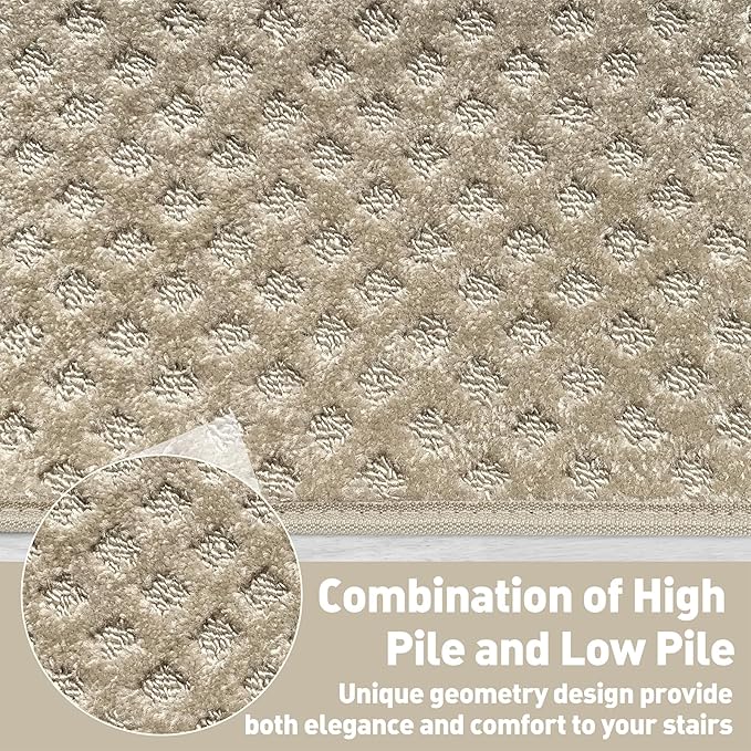 PURE ERA Carpet Stair Tread Landing Mat Tape Free Self Adhesive Non Slip Skid - Image 5