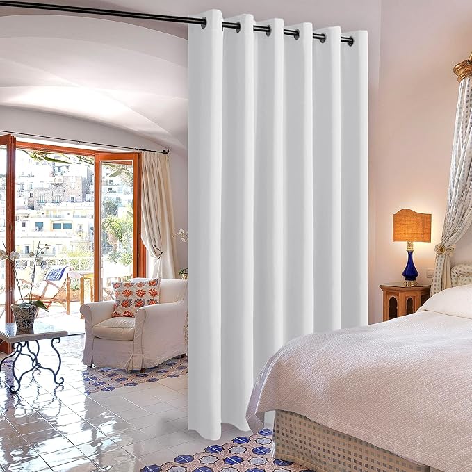 DWCN White Room Divider Curtain - Image 3