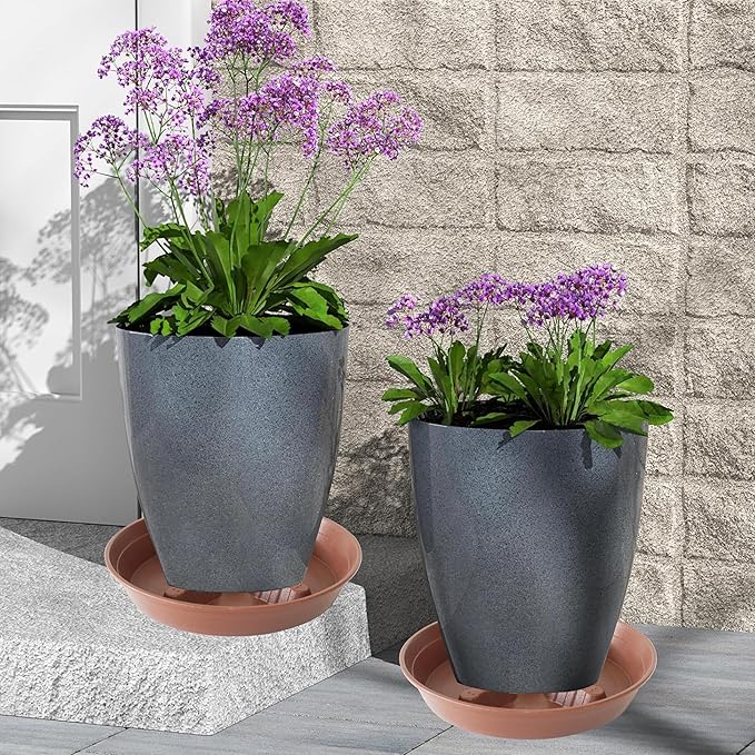 4 Pack Plant Saucer 8 inch, 10 12 14 17 inch, Plant Stand Plastic Plant Saucers - Image 8