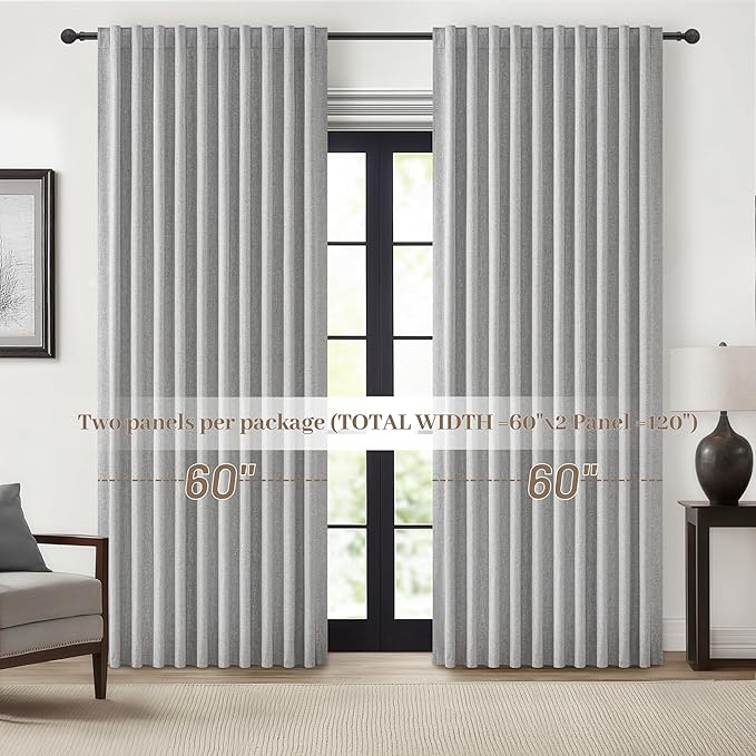 Extra Wide 60 Inch Blackout Curtains 96 Inches Long - Image 7