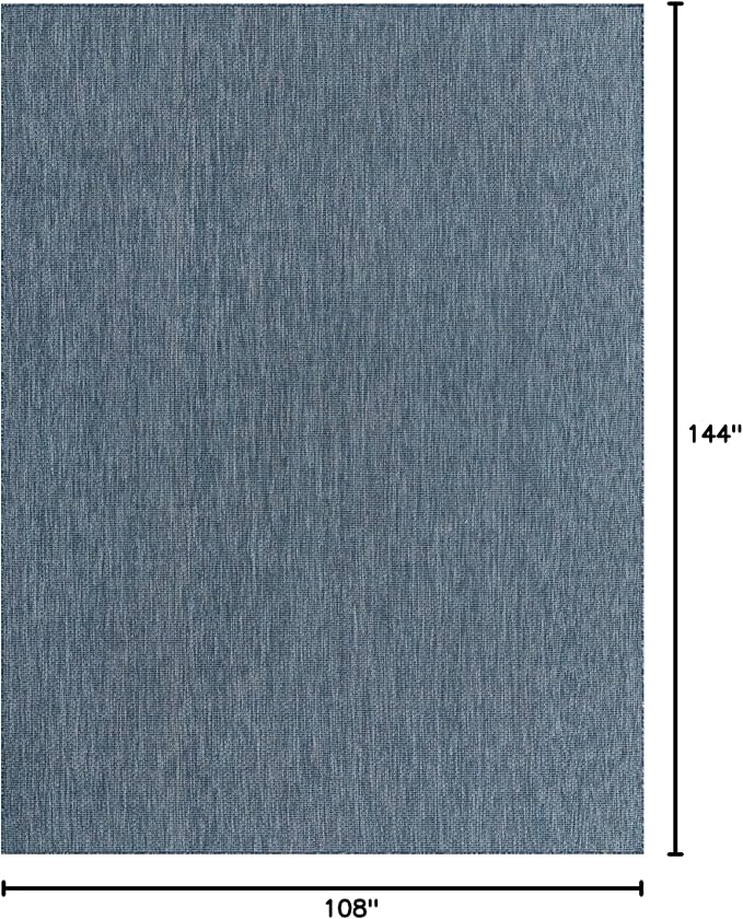 Unique Loom Collection Casual Transitional Solid Heathered Indoor/Outdoor - Image 3