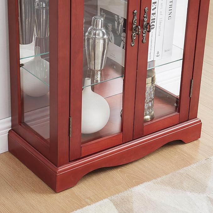 Lighted Glass Curio Cabinet - Image 8