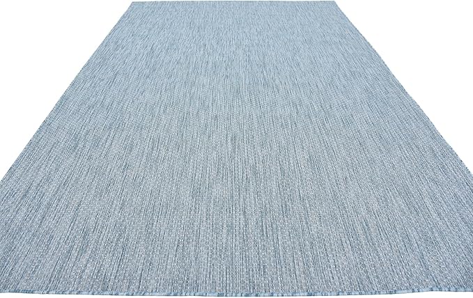 Unique Loom Collection Casual Transitional Solid Heathered Indoor/Outdoor - Image 5