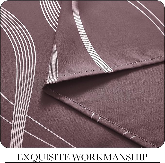 NICETOWN Dry Rose Blackout Curtain Panels 84 - Image 7