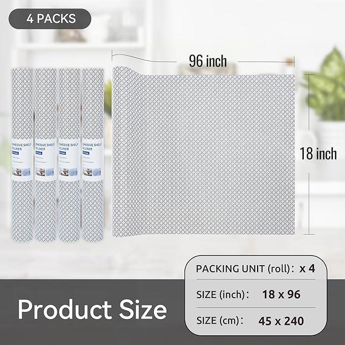 FIFTY FEET 18"x96" Non-Adhesive Shelf Liner - Image 5