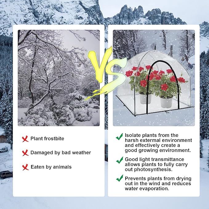 36″*36″*35.5″, Mini Greenhouse Winter Plant Warm Covers - Image 6