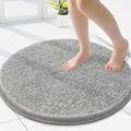Smiry Luxury Chenille Round 24x24, Extra Soft and Absorbent Shaggy Bathroom Mat by Smiry