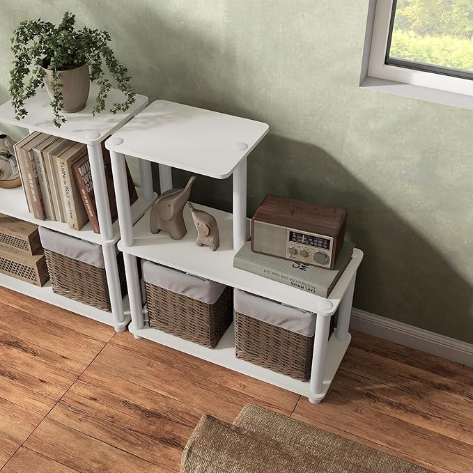 Homes: Inside + Out Apexa Modern 3-Cube Ladder Shelving Units, Collectibles - Image 2