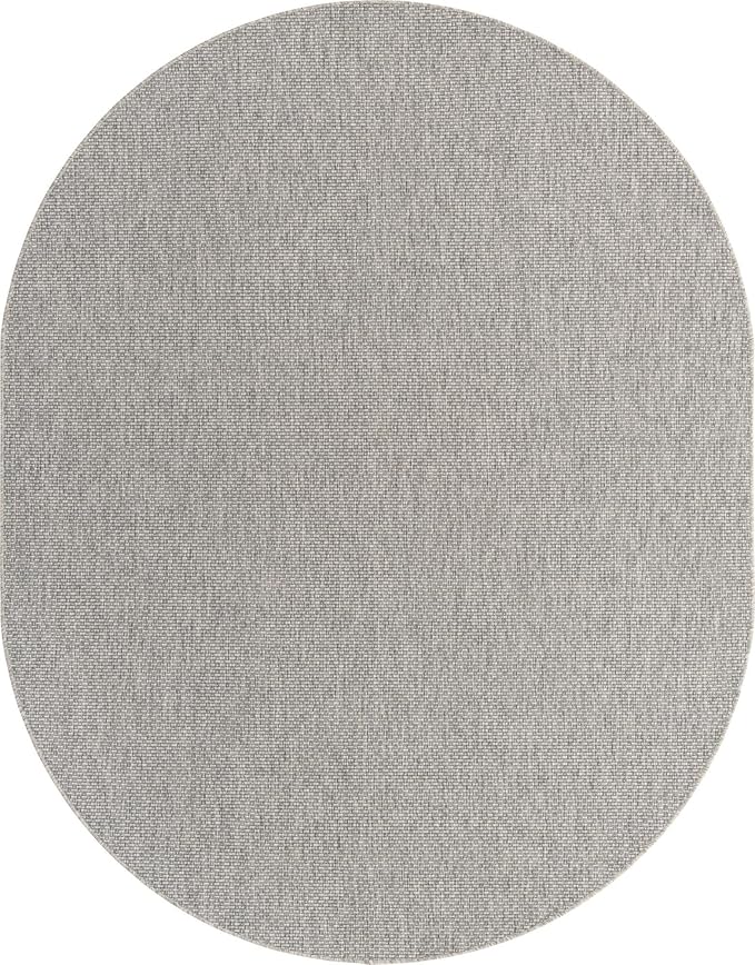 Unique Loom Collection Casual Transitional Solid Heathered Indoor/Outdoor - Image 8