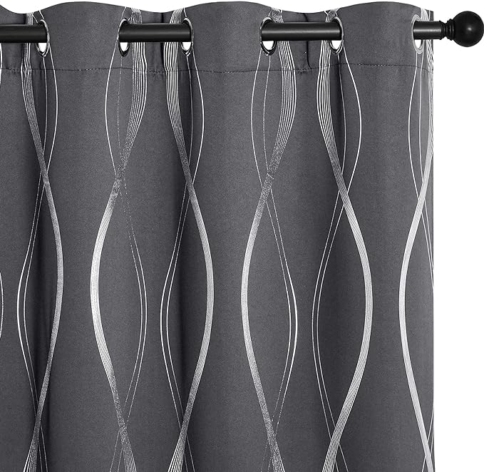 NICETOWN Bedroom Small Blackout Curtain Panels, Window Treatment Thermal by NICETOWN