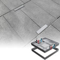 24inx24 inch Stainless Steel Invisible Manhole Cover and Frame, Square Recessed by Domart