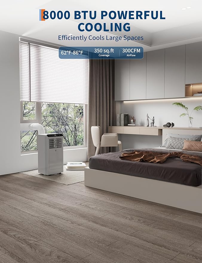 GarveeHome 8, 000 BTU Portable Air Conditioners - Image 4