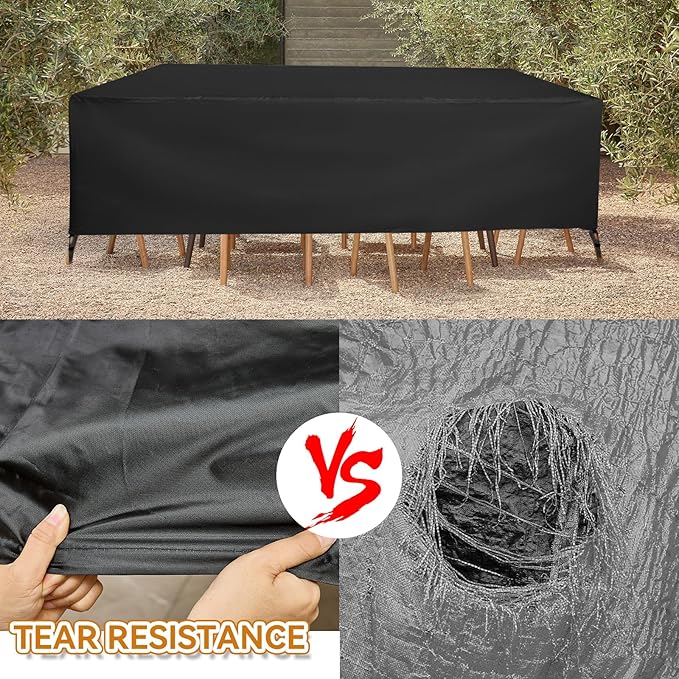 TUOKING Outdoor Furniture Covers Heavy-Duty 420D Waterproof Cover, All-Weather - Image 3