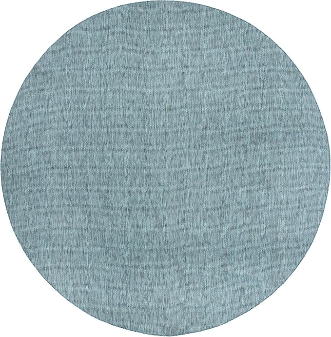 Unique Loom Collection Casual Transitional Solid Heathered Indoor/Outdoor - Image 2