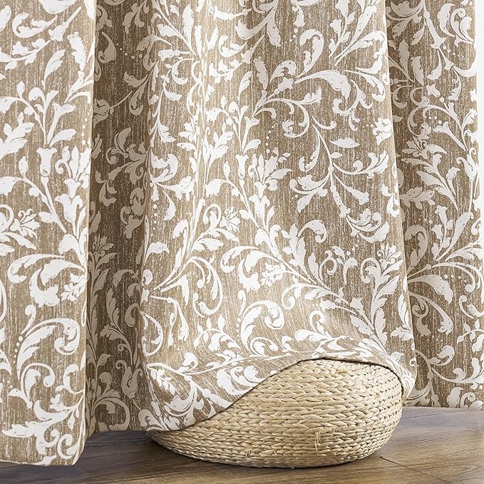 Vangao Taupe 100% Blackout Curtains 96 Inches Long - Image 7