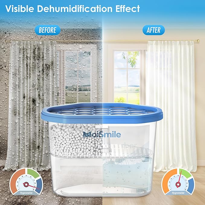 Moisture Absorbers 12 Packs, 10.8OZ Efficient Humidity Absorber ＆ Odor - Image 2