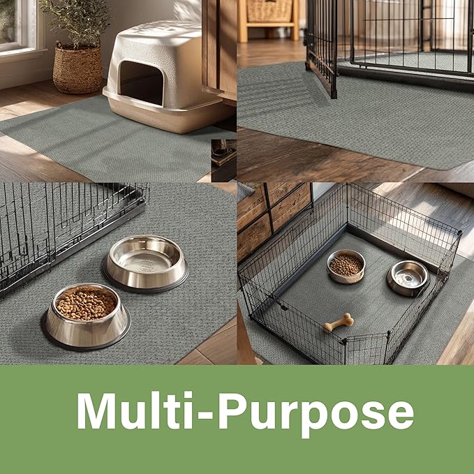 Mohawk Home Pet Play Pen Moisture Barrier Mat Utility Solid Gray 2' X 3' Other - Image 4