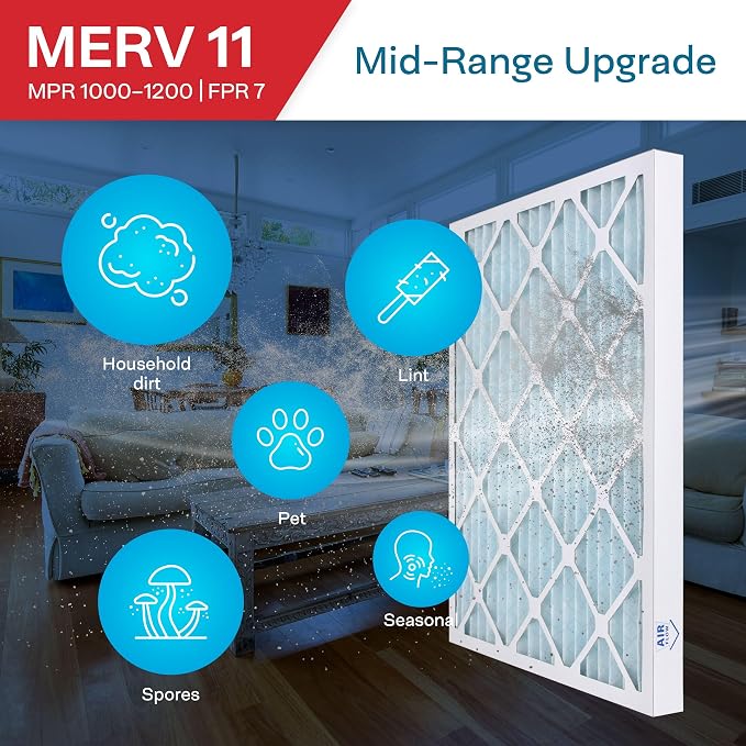 SpiroPure 28x30x2 MERV 11 Pleated Filter Air Filters - Image 4