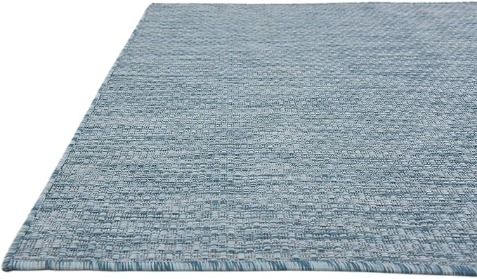 Unique Loom Collection Casual Transitional Solid Heathered Indoor/Outdoor - Image 8