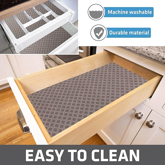 Drymate Premium Luxury Shelf & Drawer Liner, Thick Cushioned Fabric, - Image 6