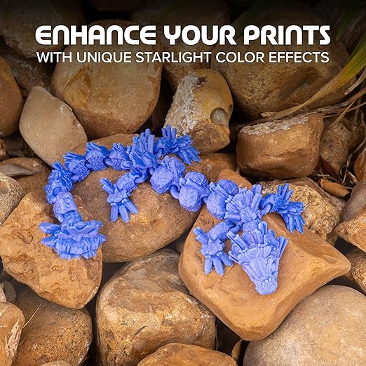 Polymaker Panchroma Blue Color Changing PLA, Glitter Starlight Pulsar 3D - Image 2