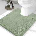 Smiry Luxury Chenille Toilet Rugs U-Shaped 24x20, Soft Absorbent Non-Slip by Smiry