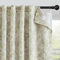 Vangao Linen Curtains with Detachable Blackout Liners Floral Curtains by Vangao