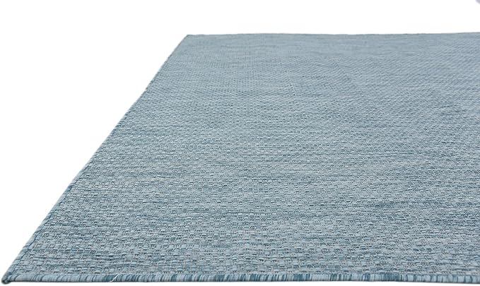 Unique Loom Collection Casual Transitional Solid Heathered Indoor/Outdoor - Image 7