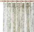 jinchan Pinch Pleated Curtains Floral Linen Blend Curtains by JINCHAN