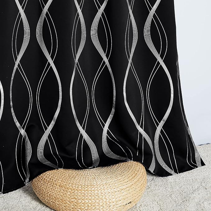NICETOWN Black Out Curtains 54 inches Long - Image 5