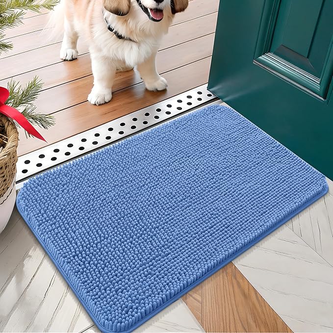 OLANLY Dog Door Mat for Muddy Paws 24x16, Absorbs Moisture and Dirt, Absorbent by OLANLY