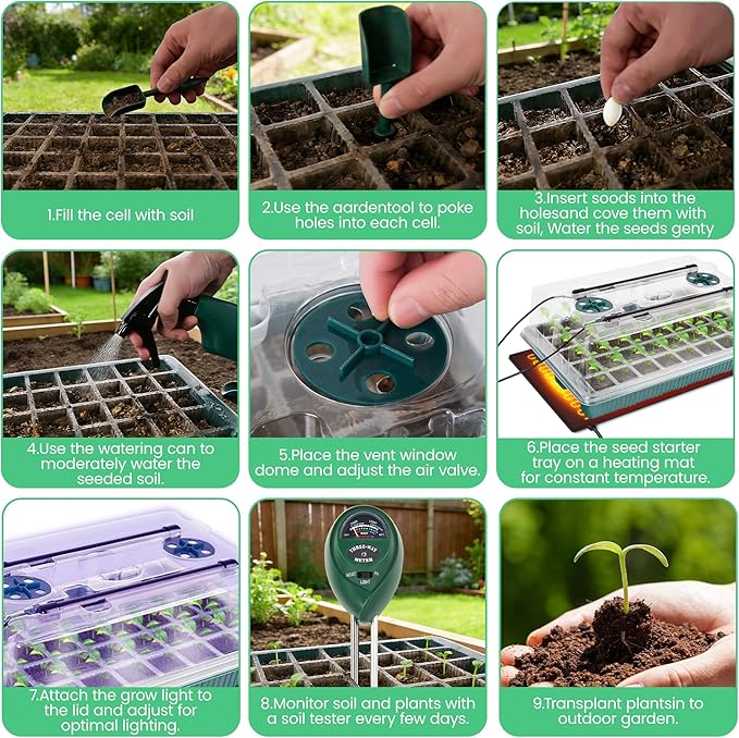 2 Pack 80 Cells Seed Starter Tray - Image 8