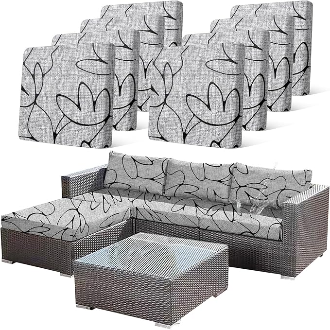 8PCS Waterproof Patio Sofa Covers by CALBODE