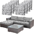 8PCS Waterproof Patio Sofa Covers by CALBODE