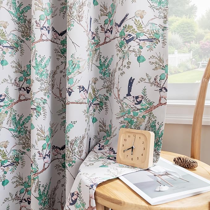 H.VERSAILTEX Floral 100% Blackout Curtains 84 inch Length 2 Panels Vintage - Image 8