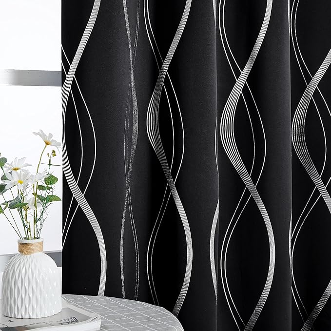 NICETOWN Black Out Curtains for Small Window by NICETOWN