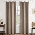 92 Inch Blackout Curtains for Living Room Thermal Noise Reduction Sliding Door by QJMYDECO