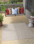 Unique Loom Collection Casual Transitional Solid Heathered Indoor/Outdoor by UniqueLoom