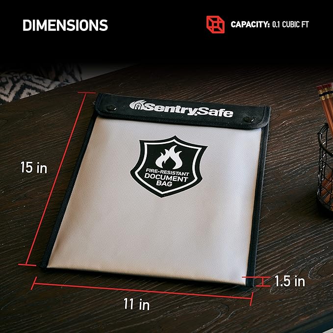 SentrySafe Fire and Water Resistant Portable Bag - Image 7