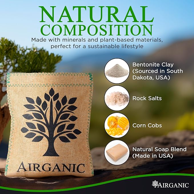 Natural Moisture Absorber Dehumidifier Bags – Plant & Mineral Desiccant Pouches - Image 3