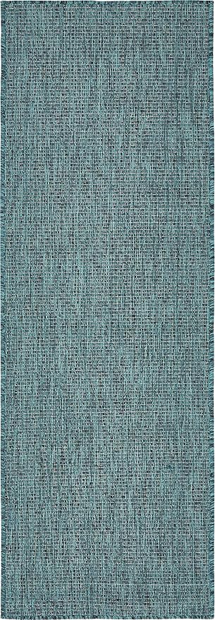 Unique Loom Collection Casual Transitional Solid Heathered Indoor/Outdoor - Image 4