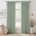 RYB HOME Sage Green 100% Blackout Curtains 90 inches Long, Thermal Insulated by RYBHOME