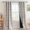 H.VERSAILTEX 100% Blackout Floral Curtains 96 inch Length 2 Panels Vintage by HVERSAILTEX