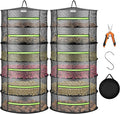 VIVOSUN 2-Pack 6-Layer Mesh Drying Rack Hanging Design by VIVOSUN