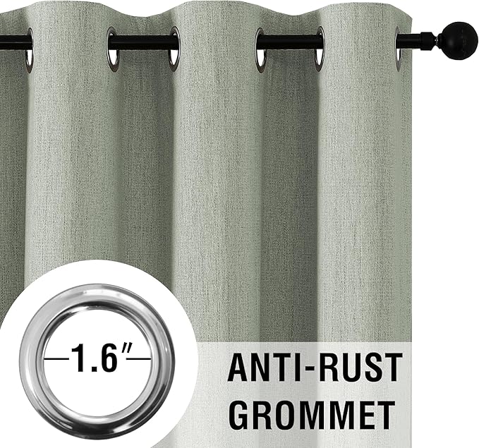 H.VERSAILTEX Chenille Linen Blackout Curtains - Image 5