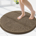 Smiry Luxury Chenille Round 24x24, Extra Soft and Absorbent Shaggy Bathroom Mat by Smiry